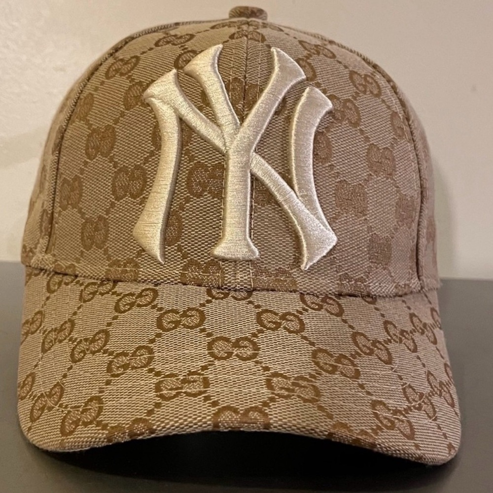 NEW “NY” Logo (Beige)  baseball cap